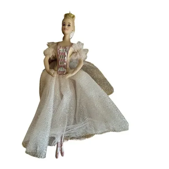 Barbie Holiday Barbie Avon Porcelain Christmas Ornament